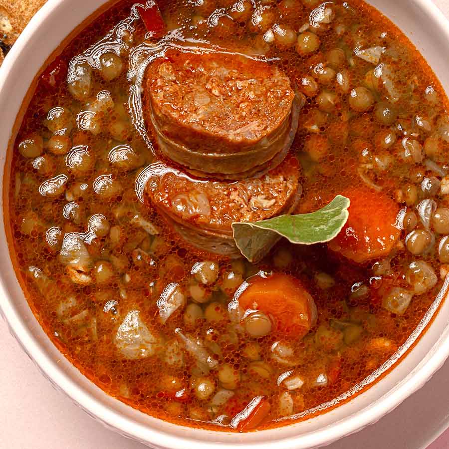 LENTEJAS CON CHORIZO